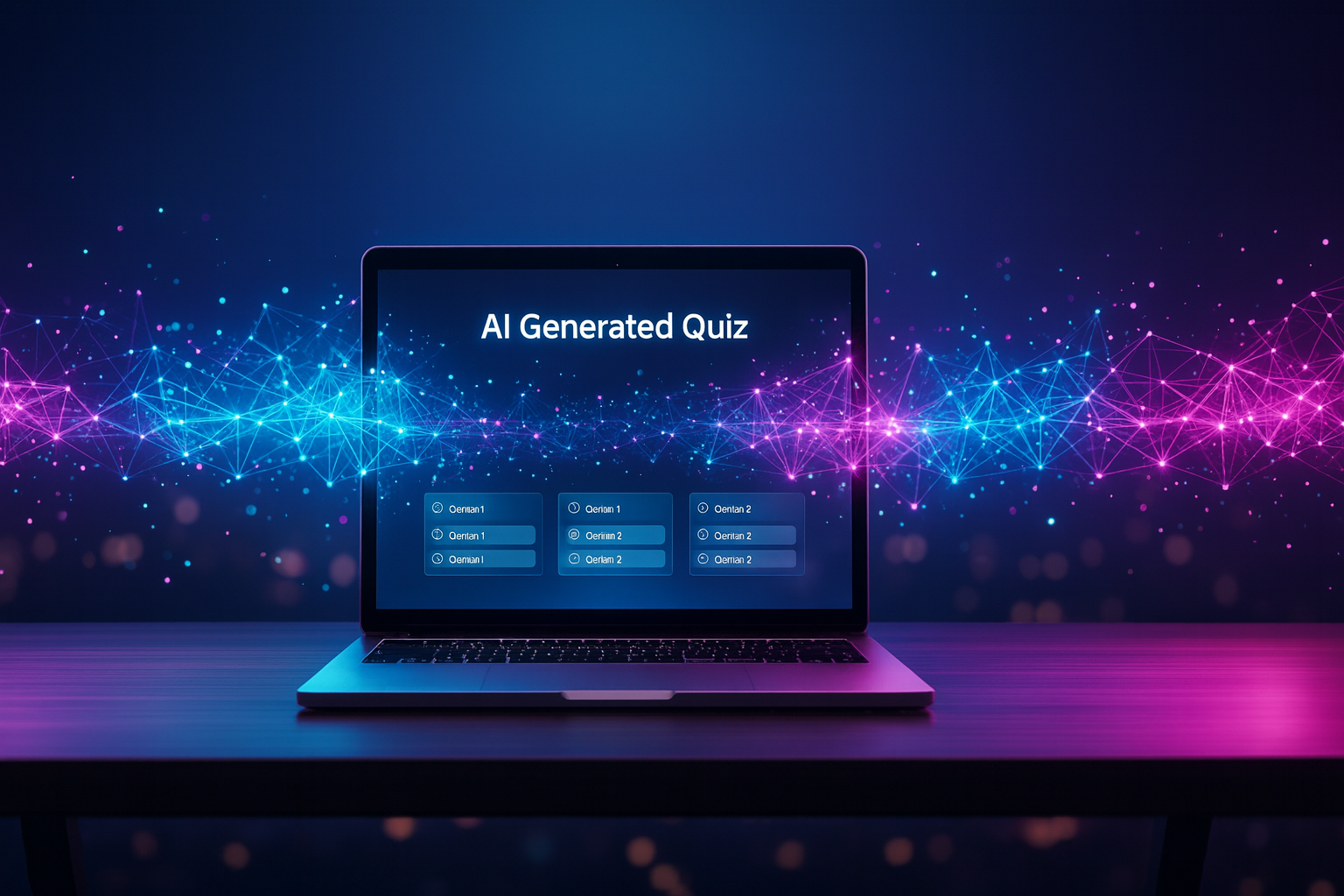 Describe any topic, and our AI will instantly create a high-quality quiz with relevant questions and even suggest related sub-topics to explore.